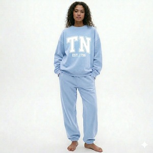 2026 New Casual Style Tracksuit Women Custom Design Embroidery Logo Heavyweight Fleece Two Piece <b>Set</b> Streetwear Jogger <b>Set</b> - Product Image 1