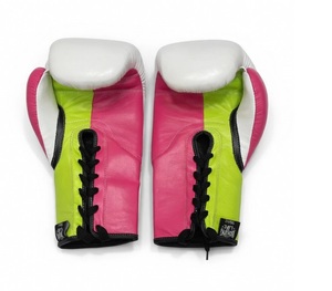 Guantes de Boxeo Personalizados de Piel de Vacuno Auténtica 'No Boxing No Life' para Entrenamiento de MMA, con Cordones, Unisex, Ligeros y Transpirables - Product Image 3
