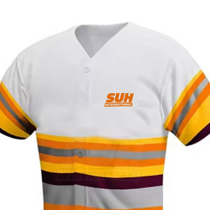 ชุดเบสบอลขายดี ระบายอากาศได้ดี ผลิตจากโพลีเอสเตอร์ 100% สีและขนาดปรับแต่งได้ สำหรับทีม คุณภาพสูง ผลิตในปากีสถาน เหมาะสำหรับทุกเพศ - Product Image 5