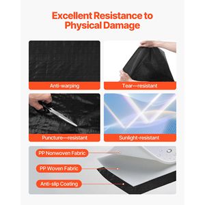 4x250ft 0,17mm di spessore # Resistente # # Barriera al Vapore #   Foglio di Plastica # Resistente agli strappi #   Appartamento # PP #   Telo Protettivo - Product Image 4