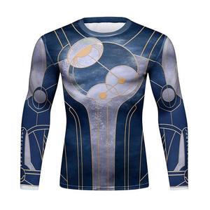 Maillot de bain à manches longues pour homme, protection UV, séchage rapide, surf, plage, vêtements de compression athlétiques - Product Image 2