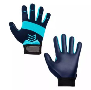 Gants de football américain légers pour receveurs, avec fermeture auto-agrippante, logo personnalisé, vente en gros - Product Image 2