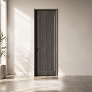 Puerta Interior Impermeable, Diseño Antimoho, Revestimiento de WPC, Puertas de Madera, Diseño Moderno para Baño, Puerta Compuesta de WPC para Interiores - Product Image 4