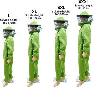 Combinaison d'apiculteur en maille ultra-ventilée, à trois couches, résistante aux piqûres ; combinaison d'apiculture, costume d'apiculteur complet avec voile de protection. - Product Image 5