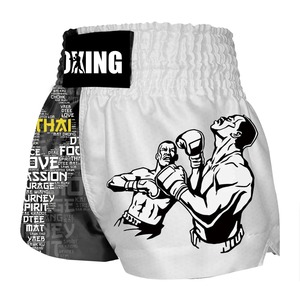 Pantalones Cortos de Muay Thai para Hombre, Satinados, Estampados, Cintura Elástica, para Entrenamiento de Gimnasio, Kickboxing, Ligeros, Coloridos - Product Image 1