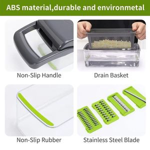 Set di Tritatutto e Grattugia Flessibile per Frutta e Verdura - Antiscivolo 780g Utensili da Cucina - Product Image 2