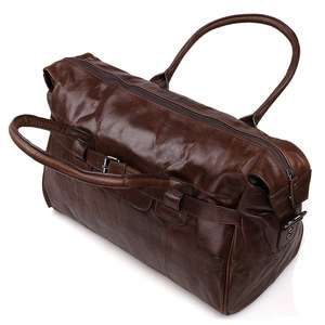 Top Sales <b>Holdall</b> Custom Sample Travel Duffle <b>Bags</b> Tote Luxury Genuine Leather <b>Weekend</b> <b>Bag</b> - Product Image 5