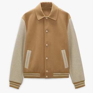 Veste universitaire formelle d'hiver unisexe personnalisée, en laine/viscose, avec logo sur le devant, service OEM, coupe-vent et imperméable - Product Image 5