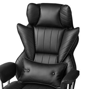 Sedia da Ufficio Girevole Direzionale con Cuscino Lombare e Braccioli Rimovibili, Capacità 180 kg, Ergonomica e Resistente - Product Image 4