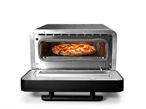 Horno Eléctrico Doméstico para Pizza con Cubierta de Vidrio Microcristalino y Elemento Calefactor Inferior de Alta Temperatura, con Función de Horneado - Product Image 1