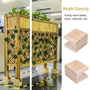 Soportes de Madera Resistentes para Muebles, Elevadores de Madera Maciza para Cama, Sofá, Mesa y Silla - Product Image 5