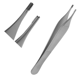 Pinces à tissus Adson personnalisées, à pointes angulées et dentées de précision - Instruments chirurgicaux Excel à vendre à prix réduit - Product Image 2