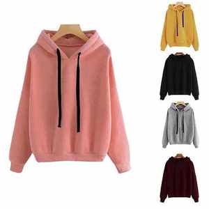 Custom Embroidery Printed Logo Design Pullover Fleece <b>Material</b> Winter Woman Hoodies Plain Oversized Quick Dry Women Hoodie - Product Image 4