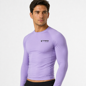 Best High Quality Custom Printed Breathable Eco-Friendly Anti-Bacterial Quick Dry Long Sleeve <b>MMA</b> <b>Rash</b> <b>Guard</b> Men Stylish - Product Image 4