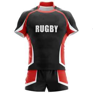 Uniforme de Rugby de Diseño Único 2022, Fabricación OEM, Técnica de Sublimación, Transpirable, de Secado Rápido, Personalizado, Corte Automatizado - Product Image 1