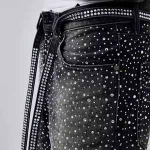 Jeans Skinny Homme OEM Style Motard Nouveau Design Déchiré Blanc Foncé Clair Délavé Coloré en Stock pour Dropshipping - Product Image 4