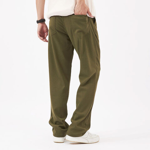<b>Wholesales</b> High Quality Men's <b>Sweatpants</b> Custom Puff Print Logo Breathable Elastic Waist Unisex 100% Cotton <b>Flared</b> Pants - Product Image 3