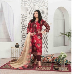 Algodón de lujo Salwar Kameez para mujer Tawakkal Impresión digital de alta calidad Hermosa colección elegante CIANA Indian Pakistani - Product Image 4