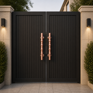 Luxury Main <b>Door</b> Entrance <b>Handle</b> in PVD Gold, Rose Gold & Black Finish | Stainless Steel Long <b>Pull</b> <b>Handle</b> for Wooden, Glass <b>Door</b> - Product Image 2