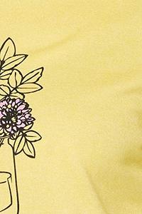 <b>Women's</b> <b>Yellow</b> Crewneck Sweatshirt With Floral Embroidery Front Print Long Sleeve Casual Wear 100% Cotton Knitted Spring Style - Product Image 2