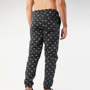 Pantalon unisexe à sublimation, imprimé abstrait coloré, jogging décontracté élastique, polyester imprimé par sublimation, style été, design personnalisé - Product Image 3