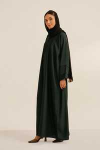 Abaya Musulmana Premium para Mujer, Ropa Islámica al por Mayor, Abaya Modesta de Longitud Completa, Transpirable, de Manga Larga, Abaya Abierta hasta el Suelo - Product Image 3