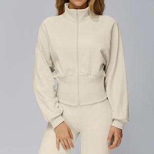 Nouvelle Arrivée - Sweat-shirt d'hiver chaud à col montant avec fermeture éclair, veste de sport ample pour femme, idéale pour la course en extérieur - Product Image 6