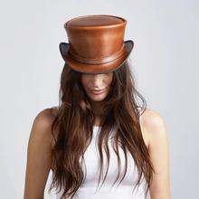 Premium Handcrafted Digital Printing <b>Leather</b> Cowboy Hat Adjustable <b>String</b> European American Style Outdoor Sun Hat Adults Unisex - Product Image 2