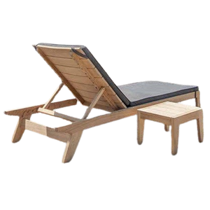 Precio al por mayor Tumbona de teca Muebles de exterior Sillas plegables para playa Piscina y uso en el jardín - Product Image 5