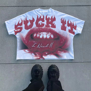 Nueva Camiseta Personalizada de Marca de Lujo, 300GSM, Estilo Urbano, Oversize, con Estampado DTG para Hombre - Product Image 6