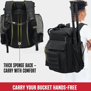 Bolsa de Béisbol Resistente y Cómoda para Equipos Deportivos, con Múltiples Bolsillos y Cierre Suave, Venta al Por Mayor - Product Image 3