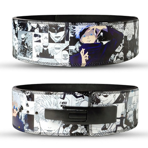 Ceinture de musculation professionnelle OEM en cuir de vachette respirant de 10 mm d'épaisseur, unisexe, avec levier, style anime - Product Image 4