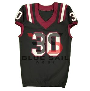 Camiseta de fútbol americano personalizada al por mayor ropa de equipo de secado rápido impresa por sublimación transpirable de alta calidad para jóvenes y adultos - Product Image 1