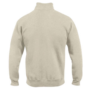 Men Button-Up Stand Collar Zip Fleece Pullover Long Sleeve Sweatshirt Casual Outdoor Winter Polyester/Cotton Eco-Friendly Hoodie - Product Image 2