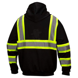 Men Safety Jacket With Bright Colors And Reflective Material Ideal For Construction And Industrial Use - Product Image 3