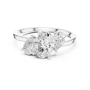 Bague de fiançailles en argent 92,5 avec diamant taille émeraude, bague de mariage classique en moissanite pour femme - Product Image 3