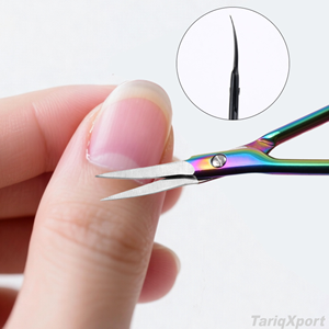 Professional Beauty <b>Small</b> Curved Stainless Steel Cuticle Manicure Scissors Russian Style Remover Dead Skin Scissors Nail Care - Product Image 6
