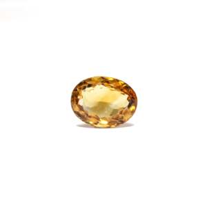 3 Carat Oval Cut Golden Citrine Loose Gemstone for Fine Jewelry - Product Image 1