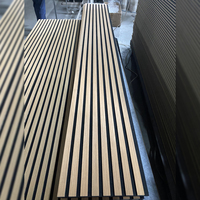 Bandes de bois flexibles, MDF mince, feutre, placage en papier mélaminé, panneau mural acoustique, panneaux muraux insonorisés