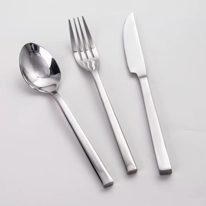Wholesale Price Modern Design Nordic Stainless Steel <b>Dinner</b> Spoon Fork <b>Knife</b> Restaurant Dinnerware Sets - Product Image 5