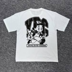 T-shirt Homme Young Paper Chasers YPC Street Style à Manches Courtes 100% Coton Jersey Col Rond Coupe Oversize Imprimé Lettres - Product Image 4
