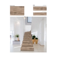 Carreaux de porcelaine numériques rectifiés antidérapants de qualité moderne, fabriqués en Europe, pour marches et contremarches d'escalier, en céramique vitrifiée pleine masse