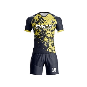 Camiseta de fútbol con impresión de logotipo personalizado OEM camisetas de fútbol de secado rápido con conjuntos de uniformes deportivos - Product Image 5