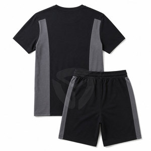 Summer Casual Outfit Men <b>T</b>-Shirt And Shorts Set Soft Fabric Comfortable Fit Suitable For Outdoor Adventures Home Wear - Product Image 2