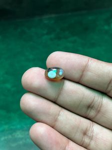 Piedra Preciosa Natural de Ágata Sulemani, Corte Ovalado, Negra y Blanca, Pulida para Joyería - Product Image 3