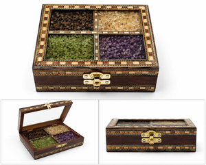 Elegant Premium Look High Quality Shree Handicraft WB-01 Roose Wooden Multi Gemstone Personalized Durable Designer Jewellery <b>Box</b> - Product Image 3