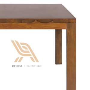 โต๊ะอาหารไม้เนื้อแข็งดีไซน์ทันสมัยคุณภาพสูง พร้อมโครงไม้สัก สำหรับเฟอร์นิเจอร์บ้าน - Product Image 6