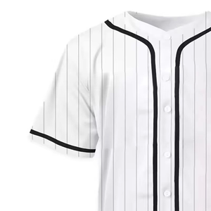 Baseball\Softball Uniform Shirt Sublimation Print Breathable Button Down Striped <b>Coach</b> Youth Team Summer Winter Baseball Jersey - Product Image 3
