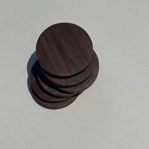 Wooden Cup Coaster Set Handmade Natural Wood <b>Table</b> <b>Protector</b> Pads - Product Image 2