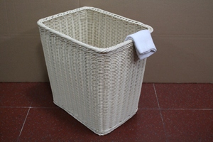 <span class=keywords><strong>Panier</strong></span> à <span class=keywords><strong>Linge</strong></span> en Lin de Grande Capacité Tissé à la Main <span class=keywords><strong>Original</strong></span> Couleur Bois Mode Plastique Rotin Rangement Articles Divers - Product Image 6